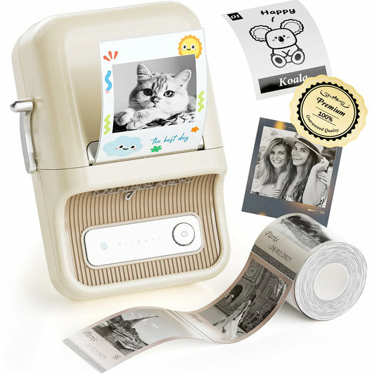 Retro Handheld Label Printer for DIY Crafts